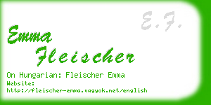 emma fleischer business card